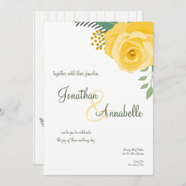 Convites Casamento da Rosa Amarela do Texas