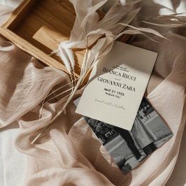 Convites Casamento da Tipografia Retroativa Minimalista Sal