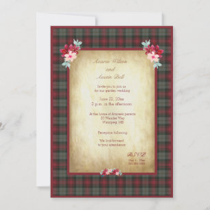 Convites Casamento da Xadrez MacLachlan Tartan