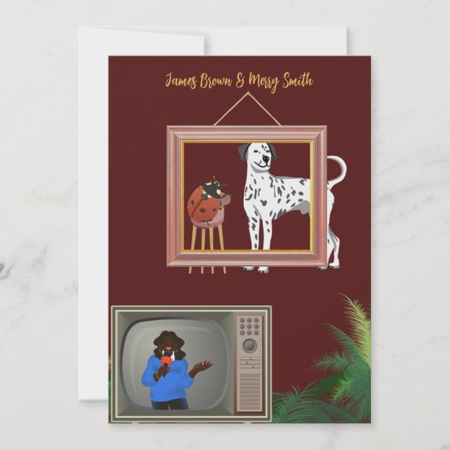 Convites Casamento Dalmaciano e Ladybug (Frente)