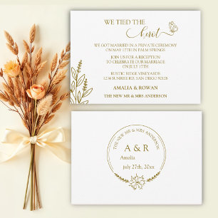 Convites Casamento das Flores-de-Meadow Nós amarramos o nó