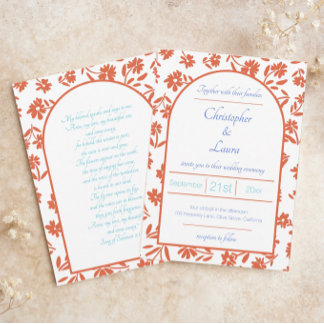 Convites Casamento das Flores Solares de Orange Verona