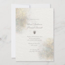 Convites Casamento das Formas de Aquarela Verde