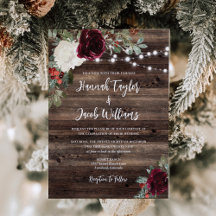 Casamento das Luzes de Natal Rustic Wood
