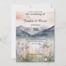Convites Casamento das Montanhas Florais Primavera