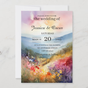 Convites Casamento das Montanhas Florais Primavera