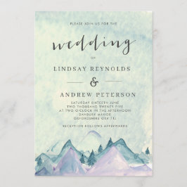 Convites Casamento das Montanhas Watercolor