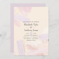 Casamento de abertura de pintura rosa e Lavanda co