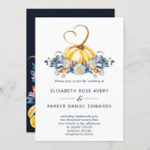 Casamento de Abóbora Floral