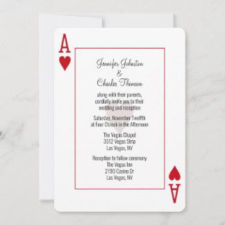 Convites Casamento de Ace of Hearts