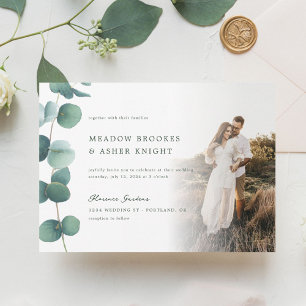 Convites Casamento de Adelaide Watercolor Eucalyptus