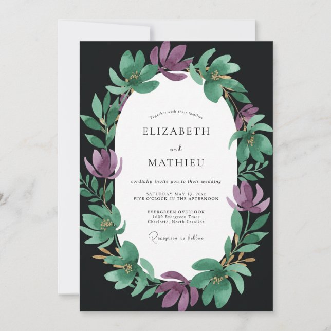 Convites Casamento de Ágata Magnólia (Frente)