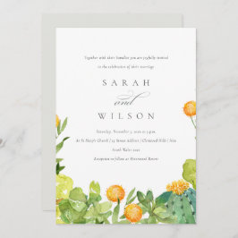 CONVITES CASAMENTO DE ÁGUA FLORAL DE GORDURA DE CACTUS SUCC