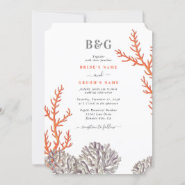 Convites Casamento de Água Marinha com Aquarela Moderna