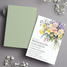 Convites Casamento de Almofadas com Buquê Pastel Bloom