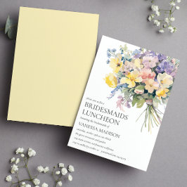 Convites Casamento de Almofadas com Buquê Pastel Bloom