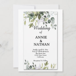 Convites Casamento de Amar Botos: Um Casamento de Eucalyptu