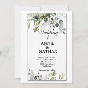 Convites Casamento de Amar Botos: Um Casamento de Eucalyptu