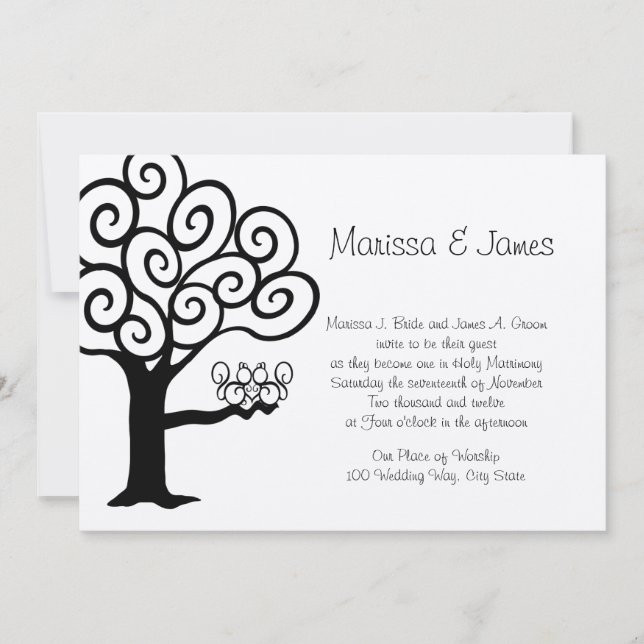 Convites Casamento de Amor de Esquilo (Frente)