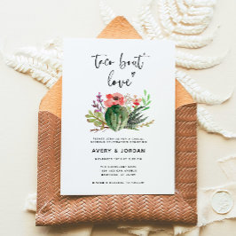 Convites Casamento de Amor do Moderno Cactus Taco