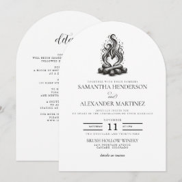 Convites Casamento de Amor em Torno da Fogueira