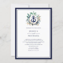 Casamento de Âncora do Marinho de Aquarela Russo N