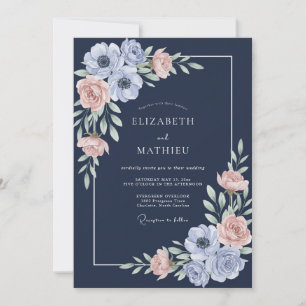 Convites Casamento de Anêmona à Meia-Noite