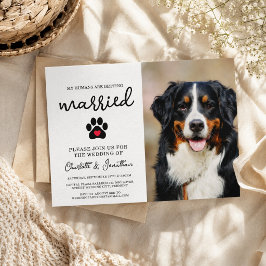 Convites Casamento de Animais de Estimação Simples e Modern