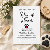 Casamento de Animais de Estimação Simples Moderno 