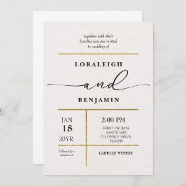 Convites Casamento de aparência elegante e moderno