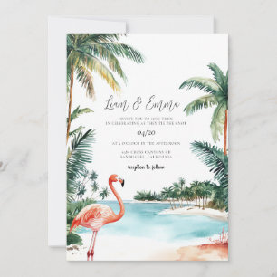 Convites Casamento de Aquarela das Bahamas
