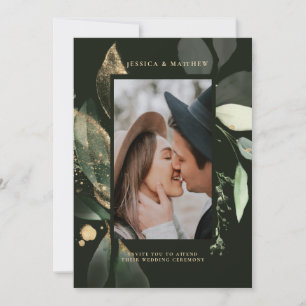 Convites Casamento de Aquarela Eucalyptus Botânico