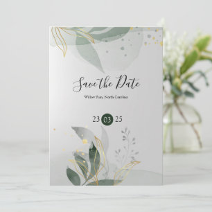 Convites Casamento de Aquarela Floral Romântica Elegante