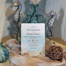 Casamento de Aquarela Tropical do Oceano de Praia