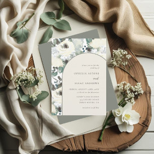Convites Casamento De Arca Fleal De Marfim, De Coloração Ol