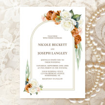 Casamento de Arca Floral de Rosa Branca Queimada