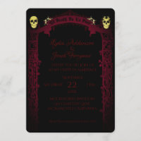 Casamento de Arch Gótico Trellis e Skulls