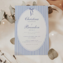 Casamento de Arco Azul Listrado de Roteiro Clássic