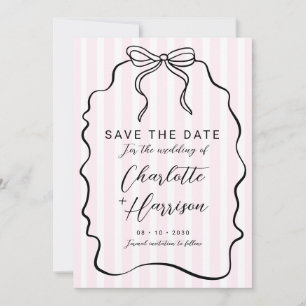 Convites Casamento De Arco Pinstripe Impressionante Salvar 