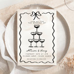 Convites Casamento de Arcos de Champanhe em Torre de Doodle<br><div class="desc">Celebre seu grande dia com um toque de elegância divertida usando este Convite de Casamento de Torre de Champagne Doodle! Apresentando rabiscos feitos à mão de uma torre de champanhe em cascata tocada com um arco caprichoso, este charmoso design traz uma vibração divertida, mas sofisticada, para a celebração do seu...</div>