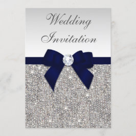 Convites Casamento de Arcos de Marinho de Ouros Faux Silver