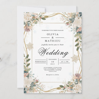 Convites Casamento de Arcos Geométricos de Sangue Suave