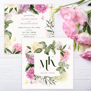 Convites Casamento de arte floral
