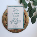 Convites Casamento de Arte Retroativa<br><div class="desc">Convite de casamento para manuscrito retrorreflector</div>