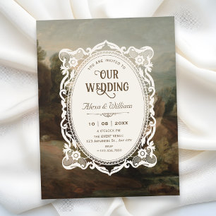 Convites Casamento de arte vintage