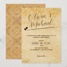 Convites Casamento de Artesanato de Papel Vintage