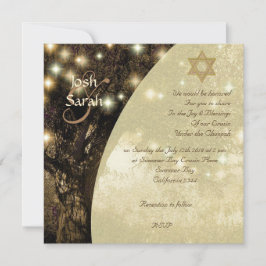 Convites Casamento de Árvore da Vida Judaica