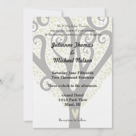 Convites Casamento de Árvore de Amor