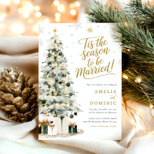 Convites Casamento de Árvore de inverno de Natal