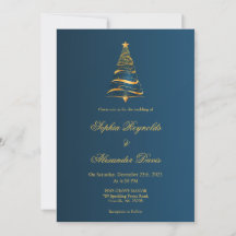Casamento de árvore de Natal minimalista e elegant